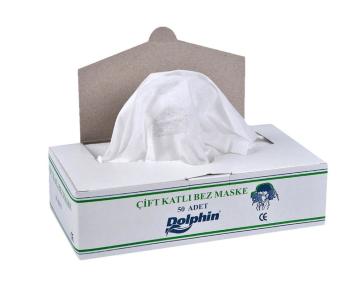 Dolphin Çift Katlı Bez Maske - 50li