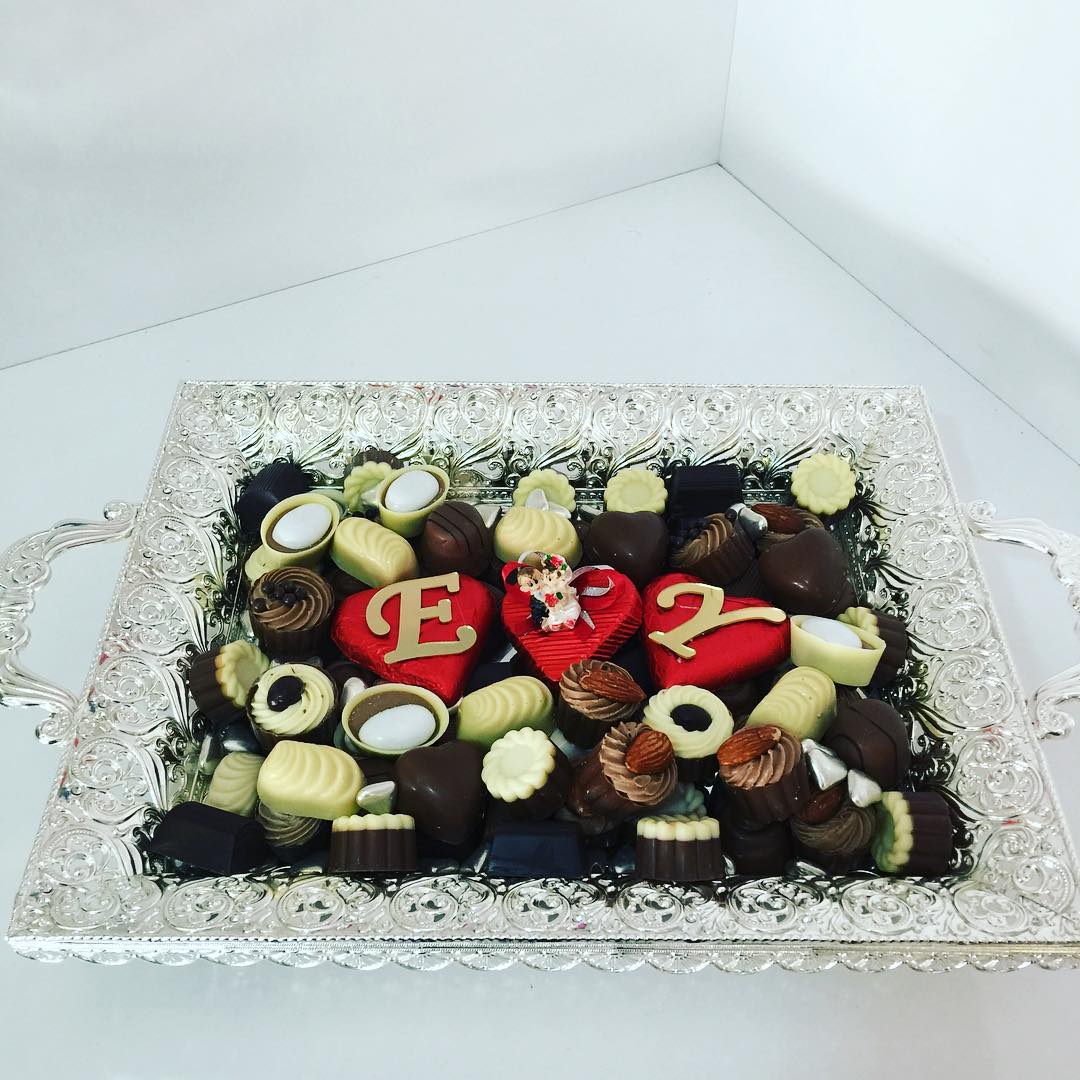 Baş Harfli Nişan Çikolatası
