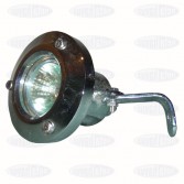 LAMBA SPOT 50W/12V PİRİNÇ GÖVDE KROMAJLI AYAKLI WATERFUN